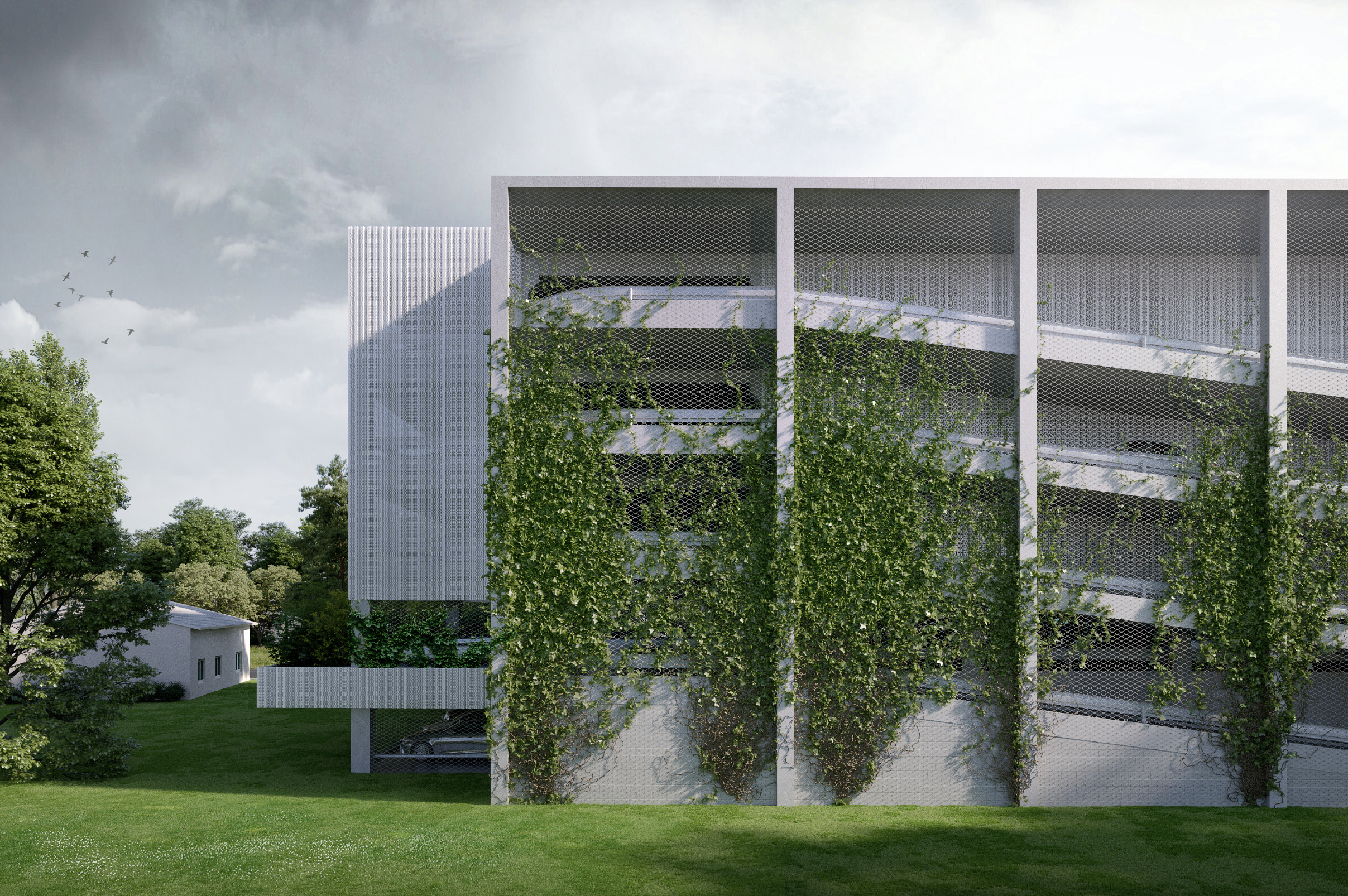 Parkovací dům za Bílými domy