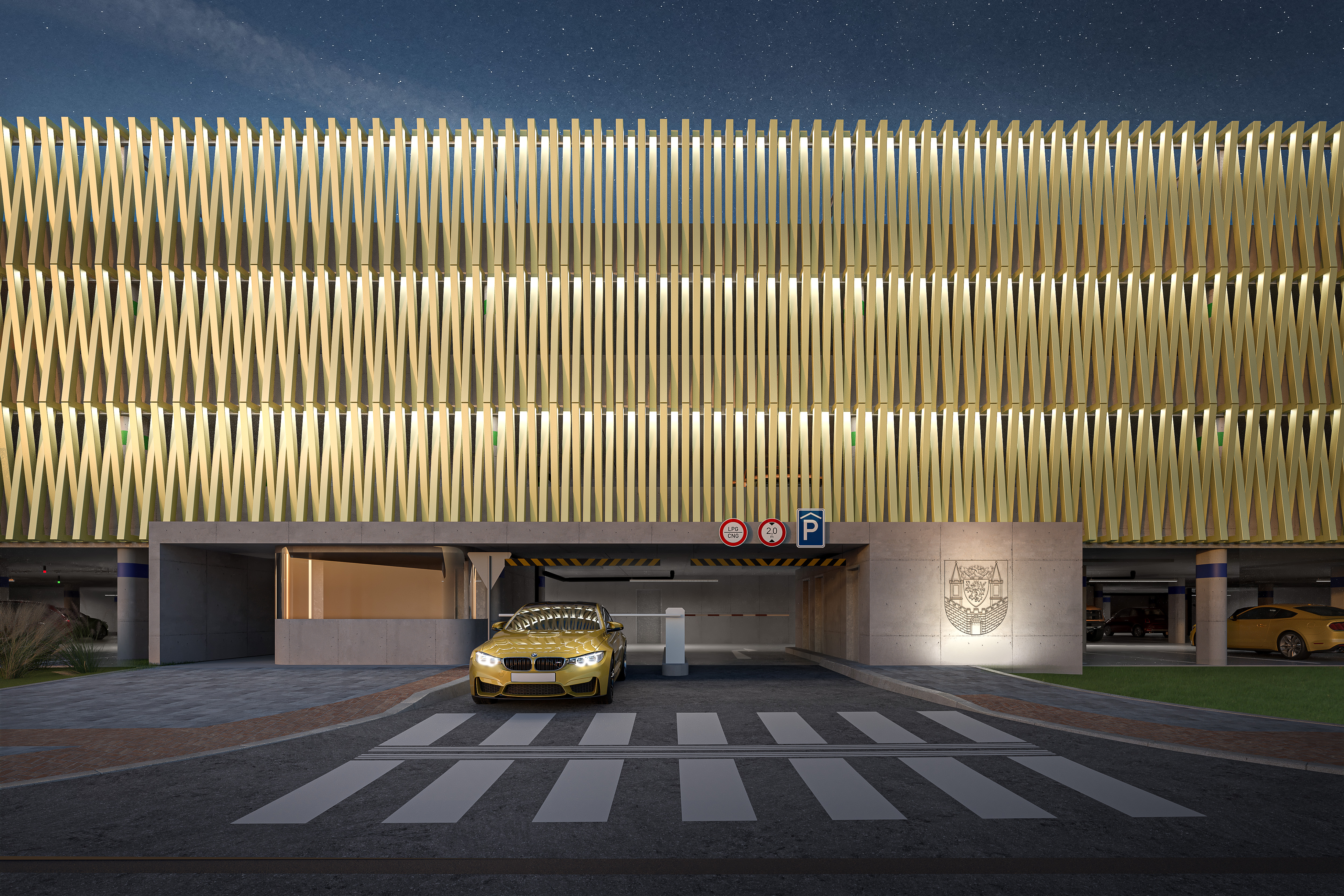 Parkovací dům v Kolíně