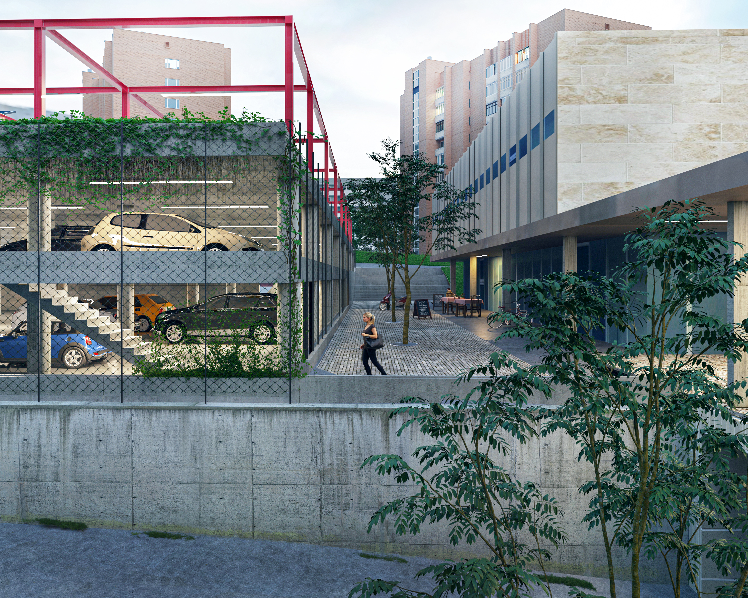 Parkovací dům Atom